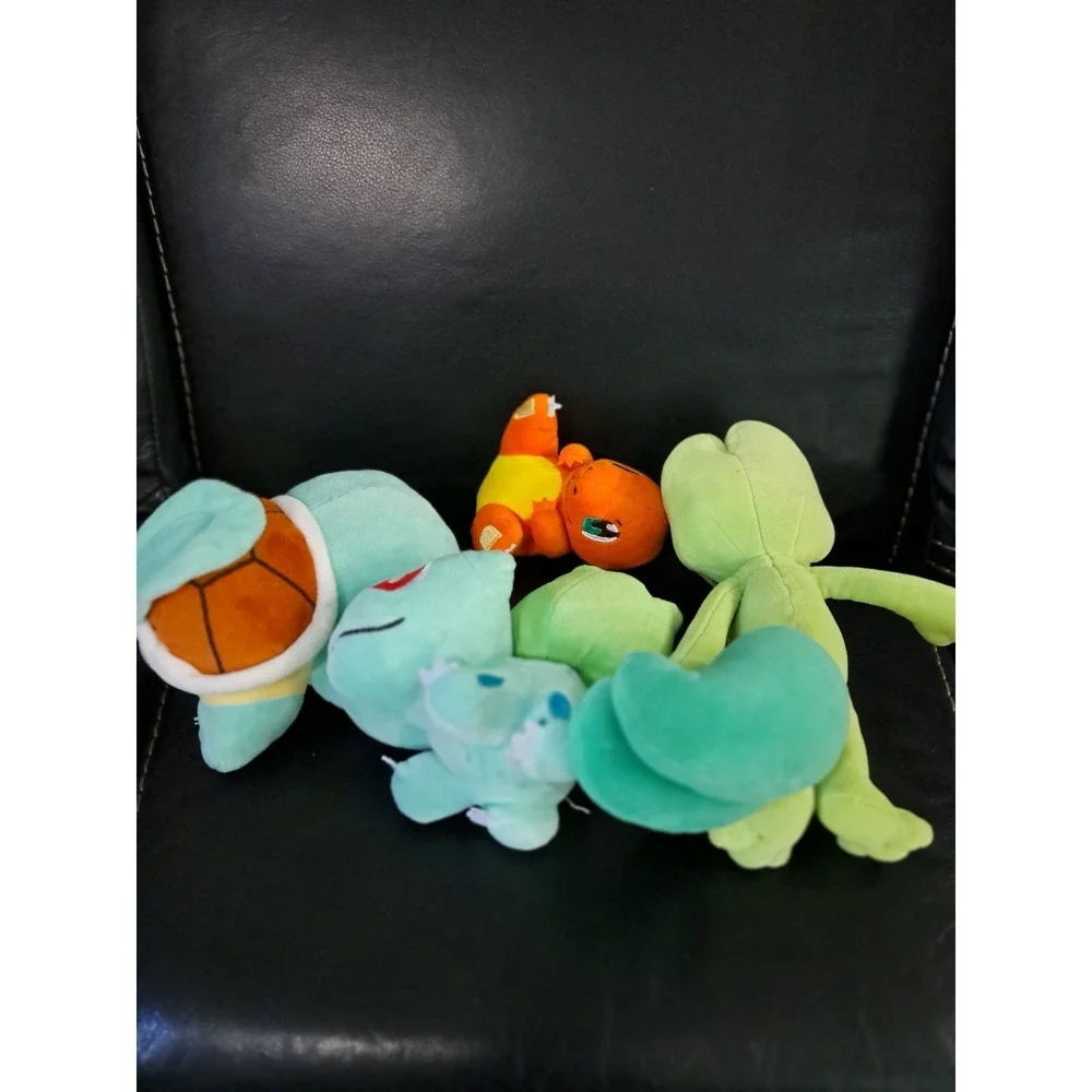 Squirtle Commander Bulbasaur Pokemon Plushies 4‎ pc Plush US Seller Lot